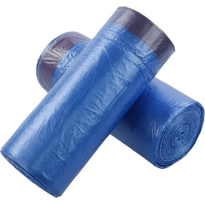 Nesmilers 1.5 Gallon Drawstring Garbage Bags, Small Trash Bag, Blue, 100 Bags