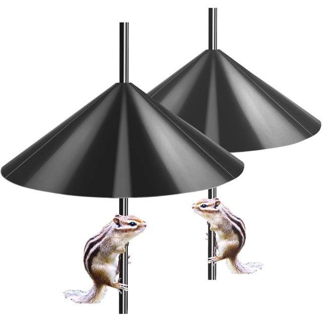 Squirrel Baffle,Squirrel Proof Baffle, 19-inch Wide Squirrel Guard Stopper, Save Bird Houses from Squirrels, Raccoons, and Rodents