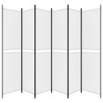 thumbnail image 2 of vidaXL 6-Panel Room Divider White 300x220 cm Fabric, 2 of 5
