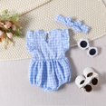 thumbnail image 4 of LYHaoo Rompers For Boys Soft And Comfortable Boys Bodysuits For Everyday Wear With Snap Closure And Breathable Fabric,Sizes 6-9 Months(Blue), 4 of 6