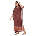 thumbnail image 4 of Women Plus Size Long Kaftans Rayon Maxi Kimono Ladies Printed Caftans Cover Up, 4 of 7