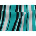 thumbnail image 4 of oneOone Viscose Jersey Turquoise Blue Fabric Stripes Craft Projects Decor Fabric Printed By The Yard 60 Inch Wide-466, 4 of 4