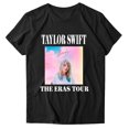 thumbnail image 1 of TayIor Sw1ft Chemises, Tylor Sw1ft Merch, Tylor Sw1ft, Chemises Blouse à Manches Courtes à Col Rond Imprimées Décontractées de Mode pour Femmes, T-Shirts Graphiques pour Amatrices de Musique pour Femmes TKFASHION Noir m, 1 of 2