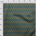 thumbnail image 2 of oneOone Polyester Lycra Fabric Leaves & Floral Block Print Sewing Fabric BTY 56 Inch Wide, 2 of 4