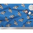 thumbnail image 2 of Soimoi Polyester Crepe Fabric Basset Hound Dog Print Fabric by Yard 42 Inch Wide, 2 of 3