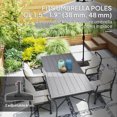 thumbnail image 4 of Outsunny Fillable Patio Umbrella Base Outdoor Umbrella Stand with Wheels, 4 of 10