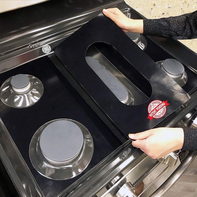 Stove Protector Liners Compatible with GE Stoves GE Gas Ranges - Customized - Easy Cleaning Liners for GE Compatible Model PGS930YPFS