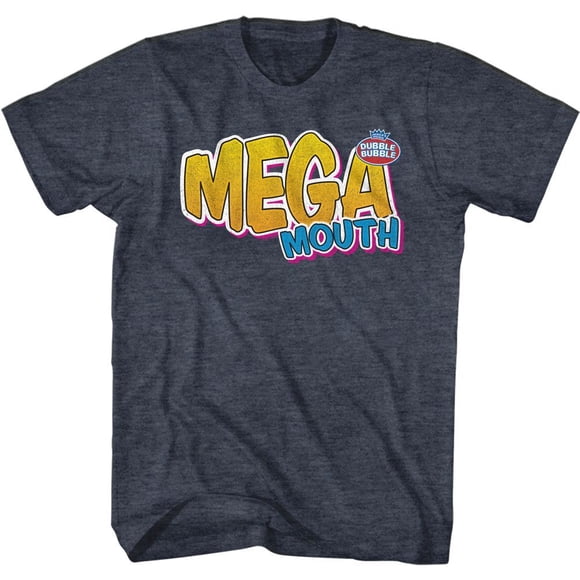 Tootsie Roll Mega Mouth Logo Navy Heather T-Shirt