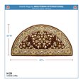 thumbnail image 2 of Minuteman International Half Round Oriental Fireplace Hearth Rug, Coffee, 2 of 6