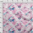 thumbnail image 3 of oneOone Viscose Jersey Light Pink Fabric Damask Sewing Craft Projects Fabric Prints By Yard 60 Inch Wide, 3 of 4