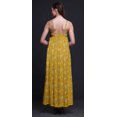 thumbnail image 3 of Bimba Robe Longue pour Femmes en Rayonne à Imprimé Feuilles Chic Bohème d'Été Maxi de Plage - Petit, 3 of 5