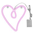 thumbnail image 2 of Heart Shaped Neon Lights, Colorful Lights, Romantic Ambience, Dual Power Supply, for Bar, Party, Living Room with IP45 Waterproof ABS and PVC Material, 2 of 7