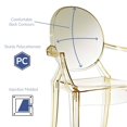 thumbnail image 5 of Modway Casper 18.5" Modern Plastic Dining Armchair, Yellow Finish, 5 of 5