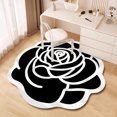 thumbnail image 3 of Gel Carpet Silica Gel Boho Rose Design Soft for Living Room Bedroom Bathroom Kitchen Home, 3 of 4