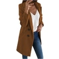 thumbnail image 3 of KIHOUT Manteau Chaud Printemps Hiver Mode Grande Taille Cardigan Manches Longues, Taille P-5TG, 3 of 5