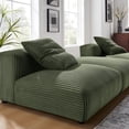 thumbnail image 2 of Solace3-Piece Modular Corduroy Upholstered Sectional Sofa in Fern, 2 of 15