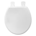 thumbnail image 3 of MAINSTAYS 17" WOOD SLOW-CLOSE TOILET SEAT IN WHITE, 3 of 6
