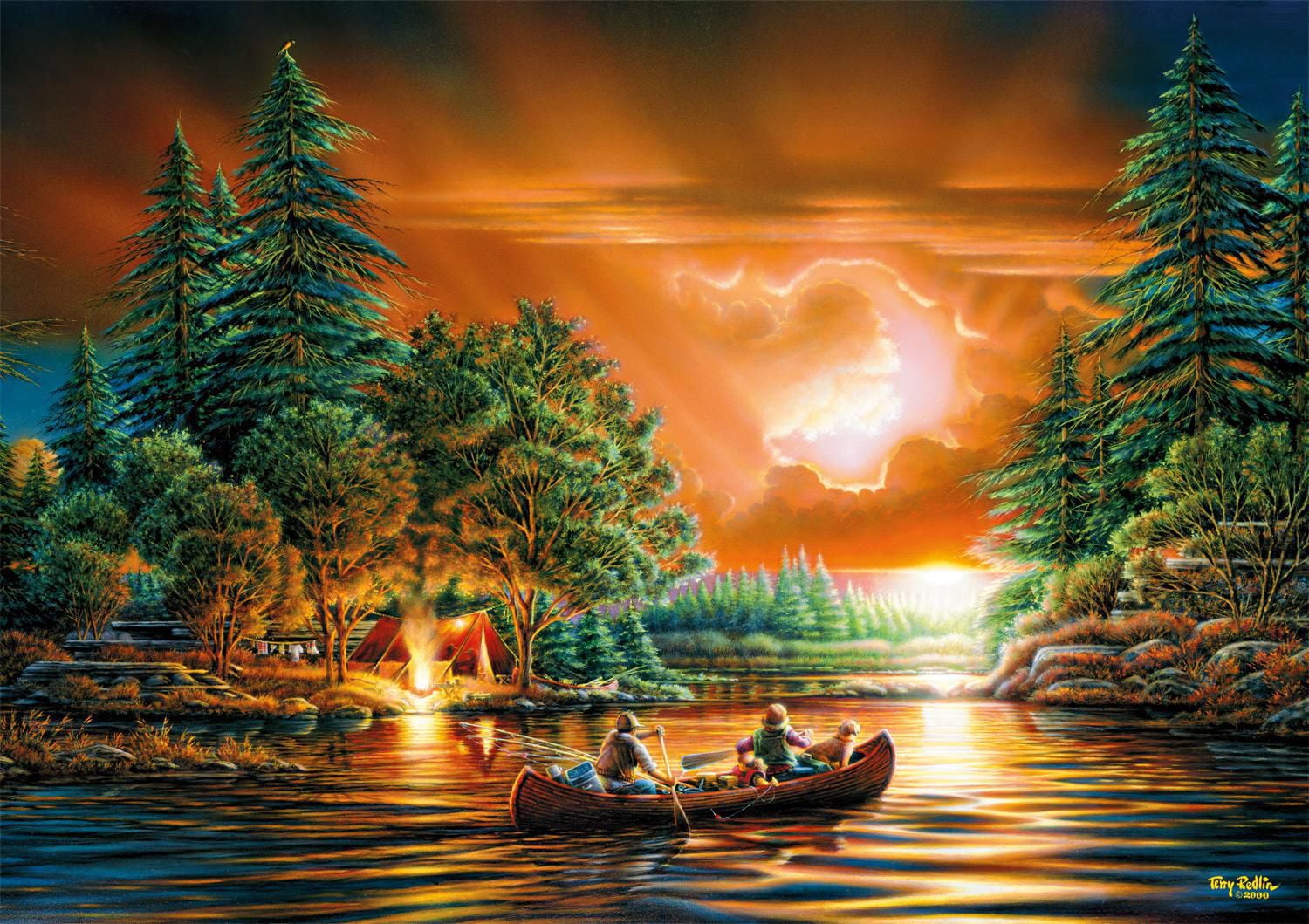 Buffalo Games - Le puzzle Terry Redlin - Evening Rendezvous - en 500 pièces