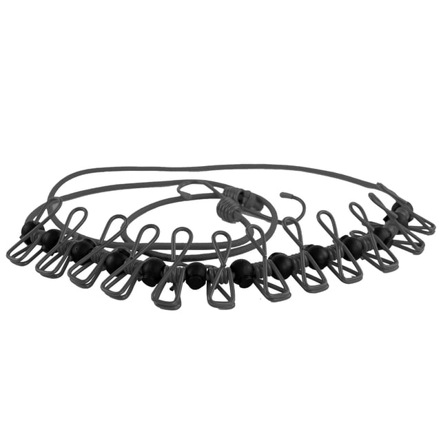 PVCS Positioning Buckle Clothesline,Portable Windproof Travel Clothesline