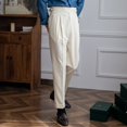 thumbnail image 2 of Pantalon Décontracté pour Homme Pantalon de Mode pour Hommes Coupe Ajustée Pantalon Habillé Classique Décontracté Pantalon Habillé d'Affaires Pantalon Formel pour Hommes, 2 of 8