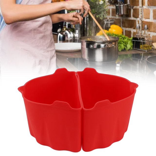 2Pcs Slow Cooker Liner, Silicone, Protects Slow Pot, Cook 2 Dishes In 1, Easy Cleaning, Home Restaurant