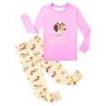 thumbnail image 1 of Ensemble de Pyjama pour Petite Fille, Col Ras du Cou à Motif, Doux et Confortable, Pyjama pour Enfants, Tenue d'Intérieur, Pyjama Garçons Taille 4T 5T, 1 of 3