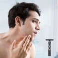 thumbnail image 4 of Tignapoo Vintage Bamboo-Handle Metal Safety Razor - Black, Compact & Durable for Travel & Home Use, 4 of 6