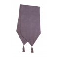 thumbnail image 1 of 13 x 72 in. Ribbed Table Runner with Tassels, Purple, 1 of 1