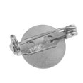 thumbnail image 4 of 50pcs Silver Brooch Base Blanks Trays Findings Brooch Pin Backs Pins Setting DIY Findings 2 cm, 4 of 7