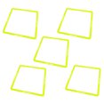 thumbnail image 1 of Agility Rings, 5Pcs 16.7x16.7x0.47in PP Multifunctional Quadrilateral Agility Training Rings Agility Training Equipment with Carrying Strap and Clip for Basketball, Football, 1 of 7