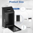 thumbnail image 2 of Money Cash Drop Box Wall Mount with Key Metal Donation and Suggestion Box with Slot and Lock for Home Farm or Office x x ., 2 of 7