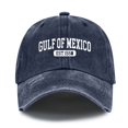 thumbnail image 4 of GDREDA Adjustable Baseball Caps Vintage Print Washed Cap For Men And Women Adjustable Unisex Baseball Hat，Navy, 4 of 4