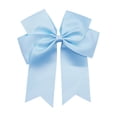 thumbnail image 2 of Iumwxz 6-inch Ribbed Satin Fishtail Double Layered Ribbon Bow Hair Clip For Children's Hair Accessories Hair Clip, 2 of 7