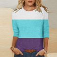 thumbnail image 4 of T-shirts d'Été pour Femmes Mode d'Été pour Femmes Ajusté à Nouer Col Rond Manches Courtes T-Shirt Femme T-Shirts d'Été T-Shirts d'Été pour Femmes Mode T-Shirts pour Femmes pour l'Été, 4 of 7