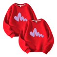 thumbnail image 1 of Posijego Lot de 2 Chandails Molletonnés Filles Garçons Col Rond Manches Longues Chandail Enfants Décontracté Athlétique Coton Chandails Molletonnés, 1 of 2