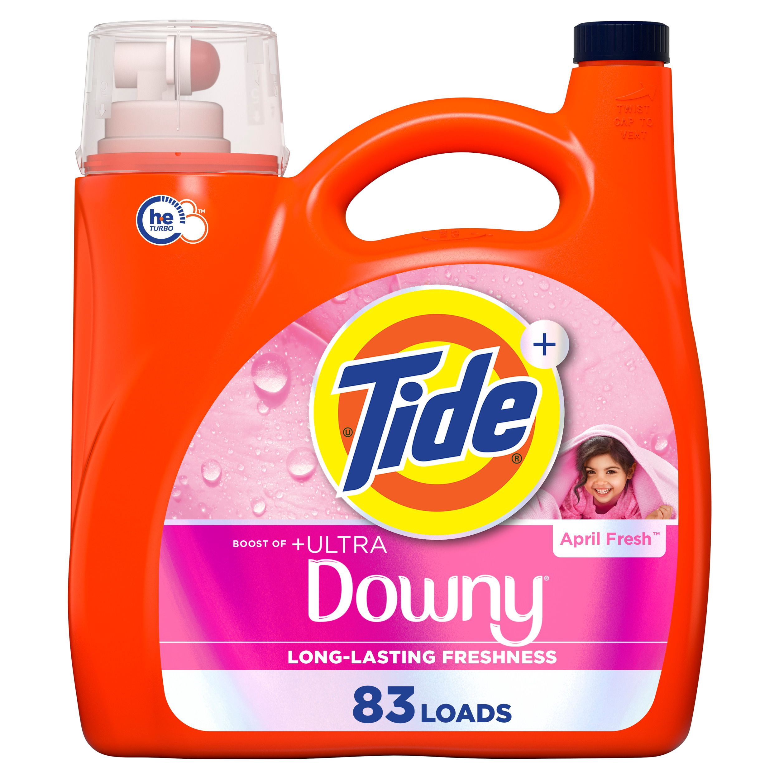 Tide Liquid Laundry Detergent with Downy, 83 Loads