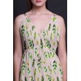 thumbnail image 4 of Bimba Robe Longue de Villégiature Imprimée pour Femmes à Cordon, Bretelles Spaghetti, Tenue de Plage - X-Grand, 4 of 4