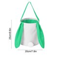 thumbnail image 3 of Ovzne Panier Queue de Lapin à Longues Oreilles en Coton et Lin Panier Rond Sac-Cadeau de Pâques Sac à Main Panier de Rangement pour Oeufs de Pâques Sac de Rangement en Liquidation, 3 of 6