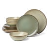 Oneida 365 Organic Shades Green 12-Piece Dinnerware Set