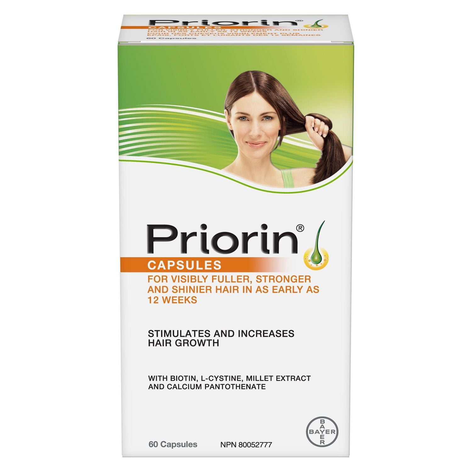 Priorin Hair Growth Vitamins with Biotin - Hair Vitamins to Stimulate Hair Growth for Men and Women, Decrease of Hair Loss after Washing