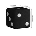thumbnail image 3 of Homekingdee Dice-Patterned Stool - Wood and Plus H Footstool for Entrance, Living Room, Shoe Bench in White and Black, 3 of 6