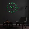 thumbnail image 2 of Maoww Modern 3D Luminous Wall Clock Stickers DIY Silent Decorative Clock 40cm, 2 of 8