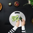 thumbnail image 4 of Boovnll Cutting Board, Circular 304 Stainless Steel Cutting Board Thawing Cutting Board Kitchen Stainless Steel Cutting Board, Cutting Boards for Kitchen, 4 of 9