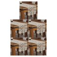 thumbnail image 3 of relayinert Comfortable Crochet Lace Table Runner For Easy Care Wedding Easy Wash Fitting light coffee 40*120cm 5Set, 3 of 6