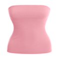 thumbnail image 3 of CHUANK Haut Bandeau Long Tube Basique Uni Extensible en Coton pour Femmes, Lot de 2, 3 of 5