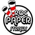 thumbnail image 2 of Pailles à Boire en Papier à Pois Arc-en-Ciel de Roc Paper Straws, 2 of 4