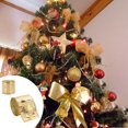 thumbnail image 2 of TopLLC Christmas Ribbon Wired, 2.5 inch x 2.2 Yards Glitter Gold Christmas Tree Wired Edge Fabric Craft Ribbon, Christmas Tree Decorative Ribbon Christmas Decorations for Gift Wrapping Bow Wreath, 2 of 7