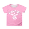 thumbnail image 1 of LYHaoo T-Shirt à Manches Courtes pour Filles de la Fête du Canada, T-Shirt d'Été à Col Rond, Coupe Décontractée, Chandails de Base, Chemisiers pour Filles Tailles 12-13 Ans, 1 of 4
