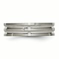 thumbnail image 3 of Titanium Grooved 6mm Polished and Satin Band Ring 7.5 Size, 3 of 6
