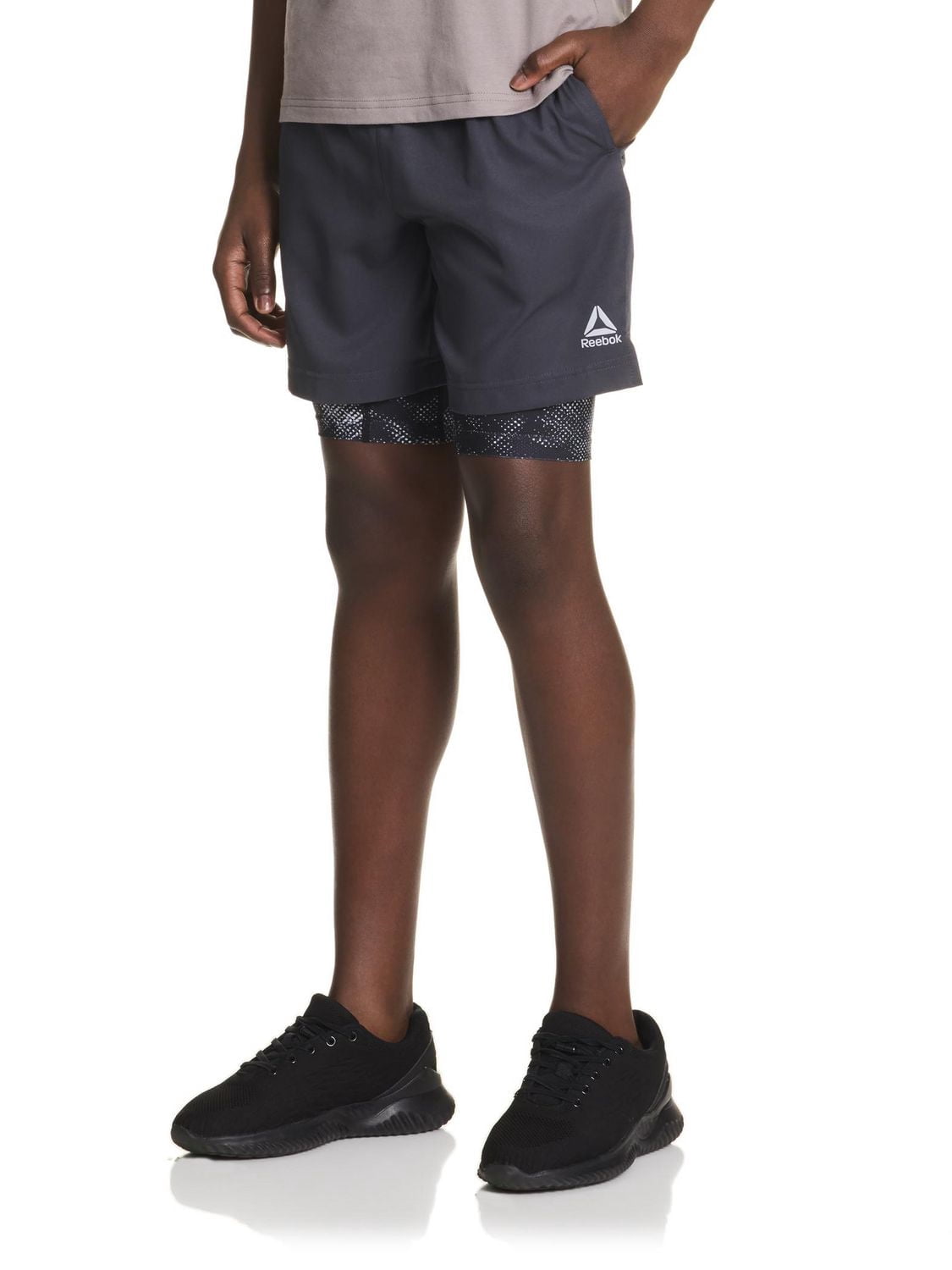 Reebok Boys Perfect Form 2-in-1 Shorts with Compression